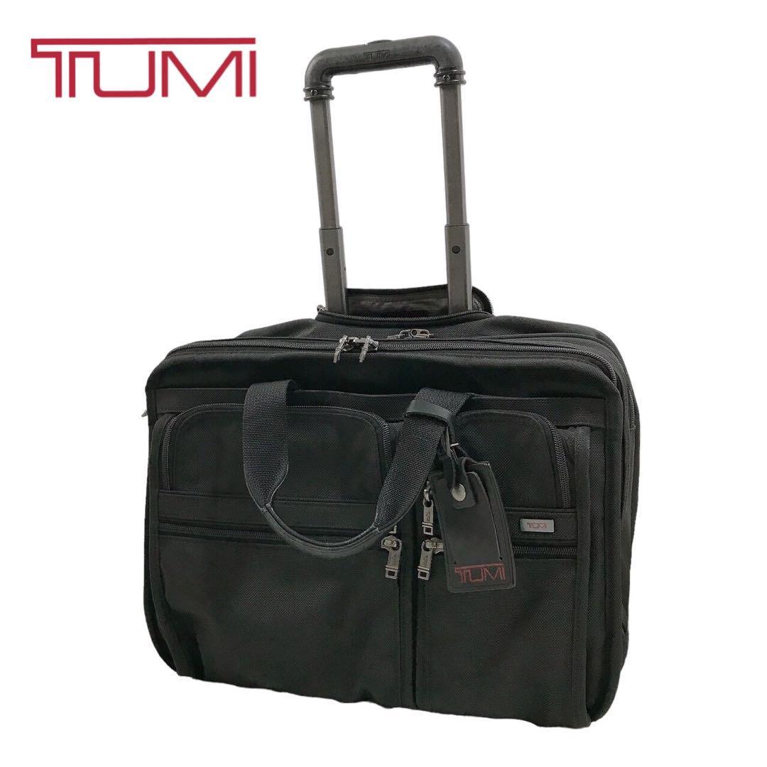 春夏新作 美品 TUMI キャリーケース バリスティックナイロン 本革