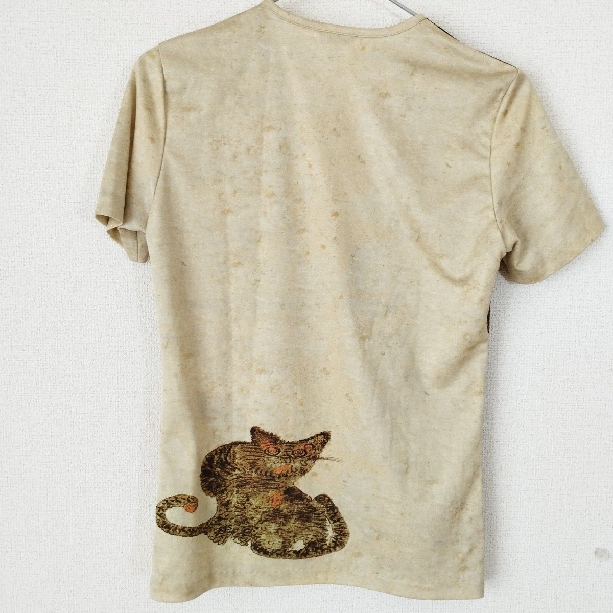 希少品◆PLEATS PLEASE プリーツプリーズ 90s タイガーキャット 半袖Tシャツ 虎 トラ プリント 944