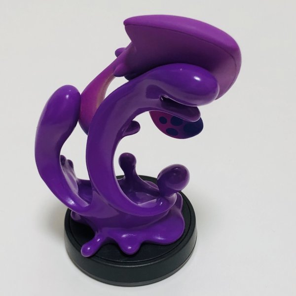 M4828 ●中古 美品 即決●amiibo イカ ネオンパープル (アミーボ スプラトゥーン 紫) ●Splatoon / Squid - Neon Purple_画像5