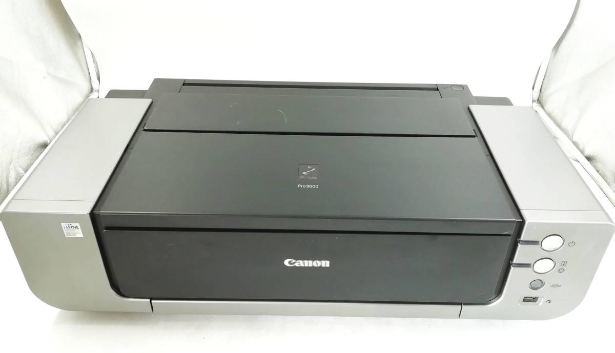 【ヘッドあり】Canon A3ノビ対応 インクジェット プリンター Pro9000 ジャンク インク欠品 通電確認OK【H23092001】_画像8