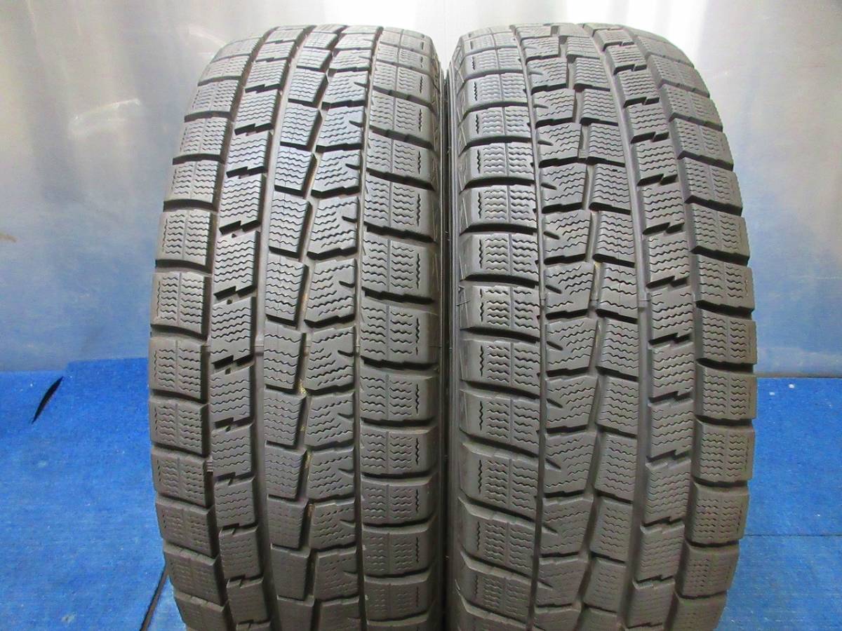 ★8-8.5分山★19年製★ ダンロップ WM01 185/60R15　社外ホイール 15×5J +39 4H-100 4本セット スタッドレス アクア・シエンタ等　A345_画像9