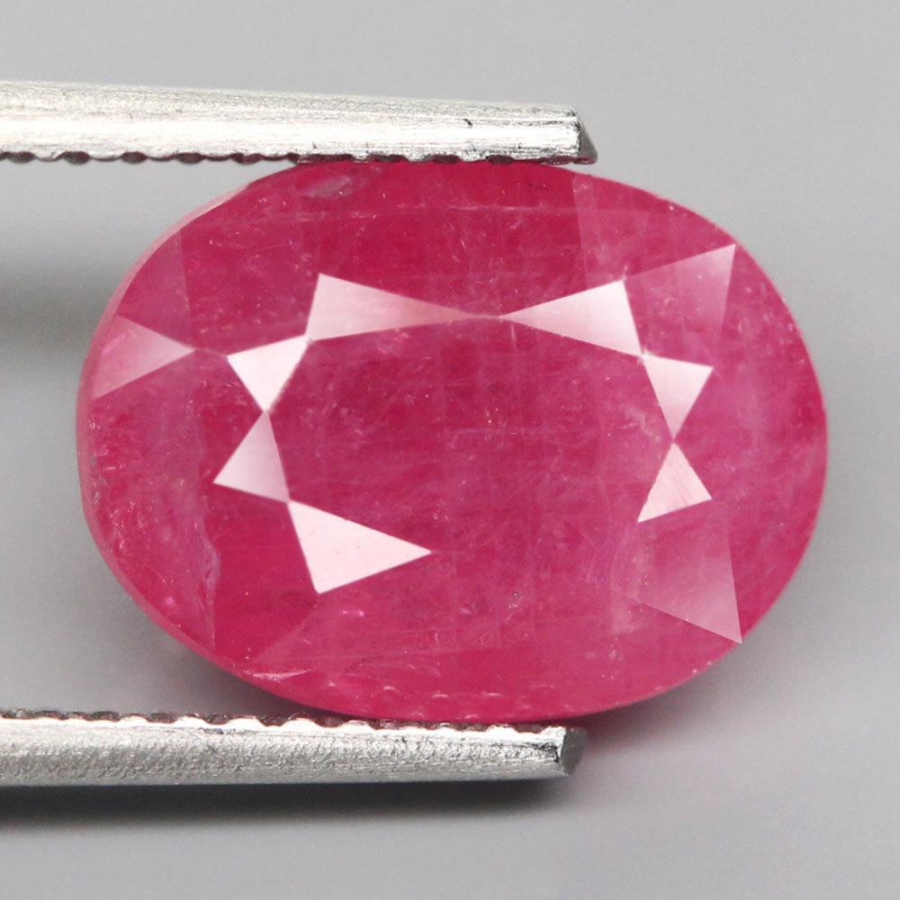 【天然大粒ルビールース 3.76ct:3239】タンザニア産 Natural Ruby 裸石 標本 鉱物 宝石 コランダム jewelry Winza Tanzania_画像2