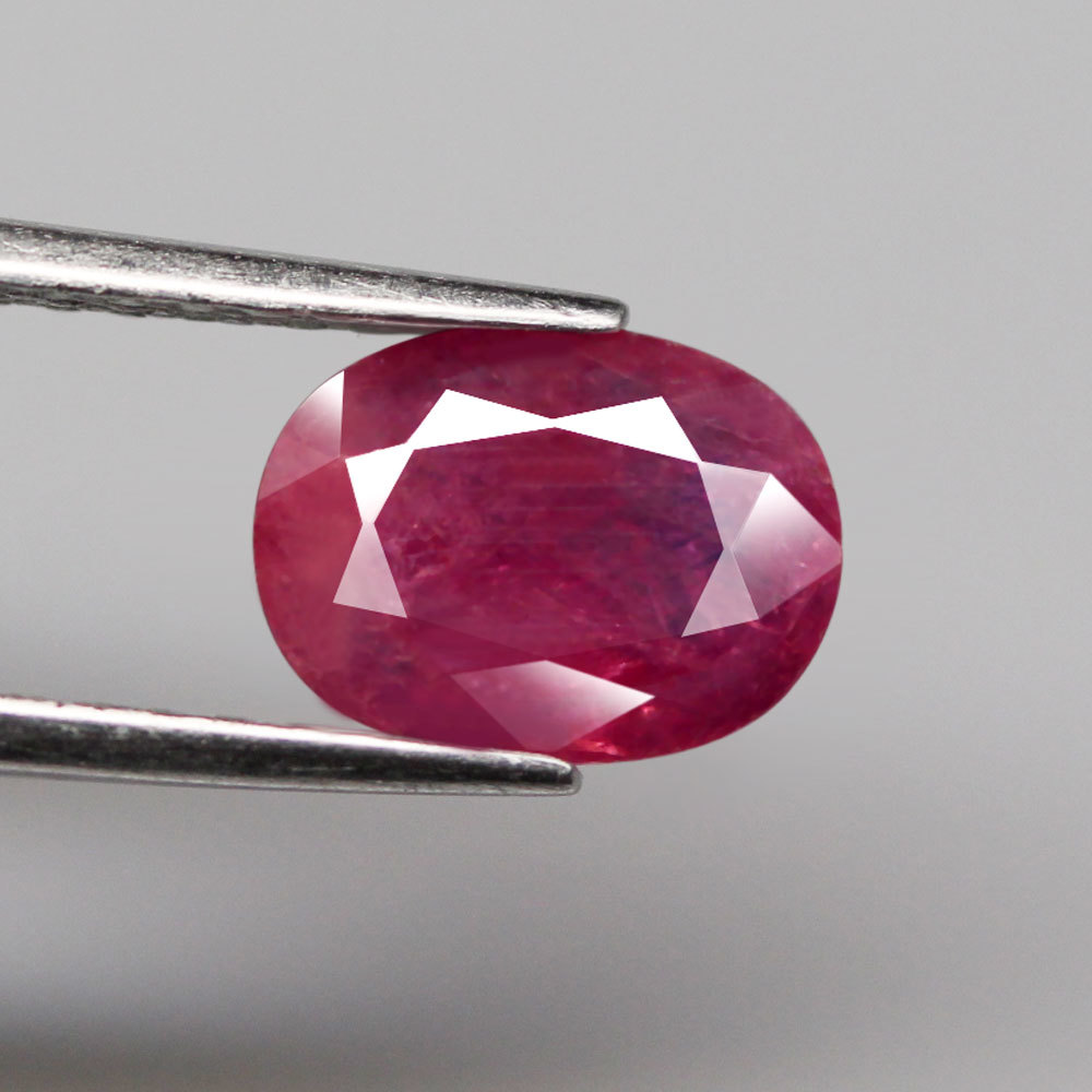 【天然ルビールース 1.77ct:6902】タンザニア産 Natural Ruby 裸石 標本 鉱物 宝石 コランダム jewelry Winza Tanzania_画像3