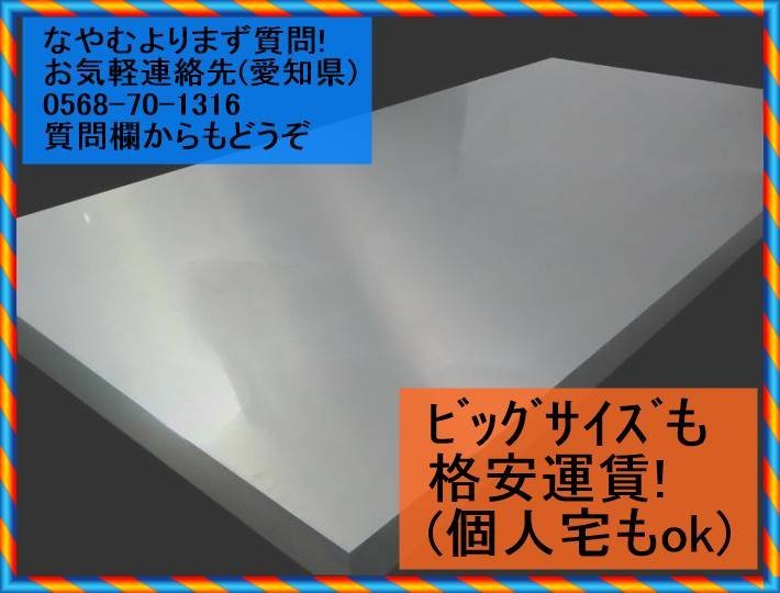 アルミ板 20x80x1555 (厚x幅x長さ㍉) 保護シート付-
