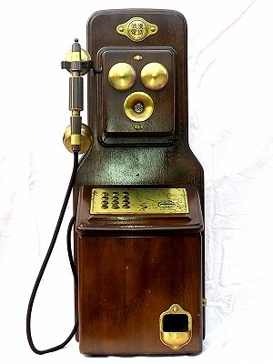 昭和レトロ 浪漫電話　中古現状品　日本通信機器 KT4-FN電話機 2000年3月製造　公衆電話　作動未確認