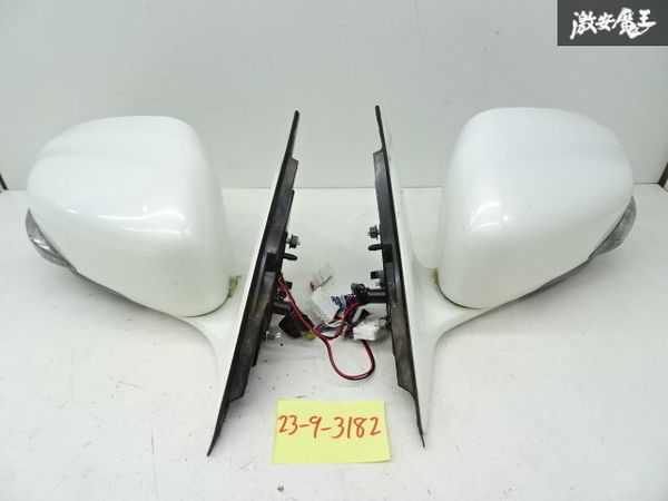  Nissan original HY51 Fuga door mirror electric storage left right set 17 pin +2 pin 11 pin +2 pin non-genuin winker white pearl series translation have goods shelves 7-4