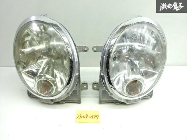 ダイハツ 純正 L650S L660S ミラジーノ HID ヘッドライト ヘッドランプ 左右 KOITO 100-51774 点灯OK 訳有品 即納 棚16-5_画像1