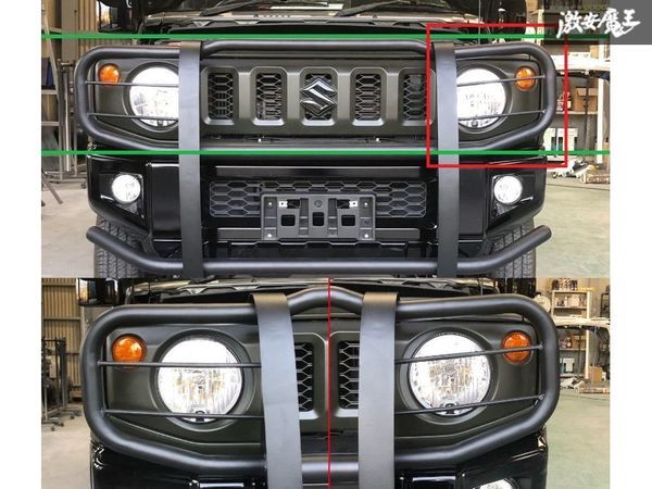 * не использовался! outlet Suzuki Jimny JB64W передний бампер защита бампер защитная решётка стальной есть перевод большой наличие есть! немедленная уплата!