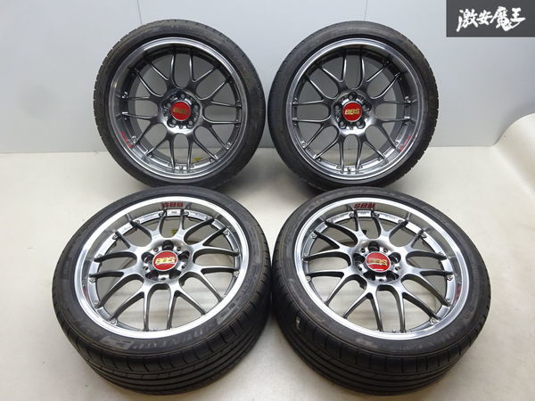 ●BBS RS-GT RS923H RS924H 19インチ 8.5J 9.5J +38 PCD 112 5H DUNLOP SP SPORT MAXX GT 255/35ZR19 ベンツ Sクラス にて使用 棚U-3_画像1