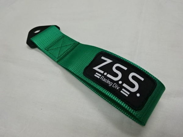 ☆Z.S.S. Racing Div. TOW STRAPトーストラップ グリーン 緑色 みどり 牽引 ベルト 牽引フックトーイングストラップ 新品 即納 タイプR ZSS_画像2