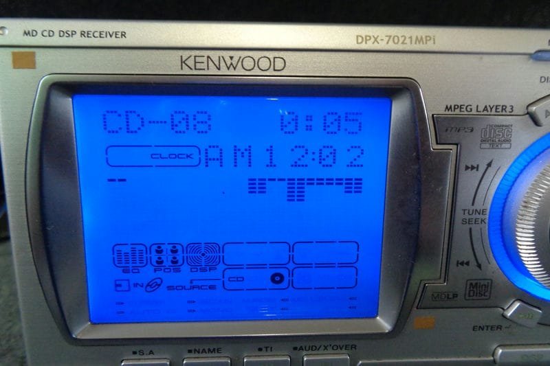 KENWOOD ケンウッド CD/MDデッキ プレーヤー DSP 2DIN レトロ 旧 KENWOOD ケンウッド CD/MDデッキ プレーヤー DSP 2DIN レトロ 旧