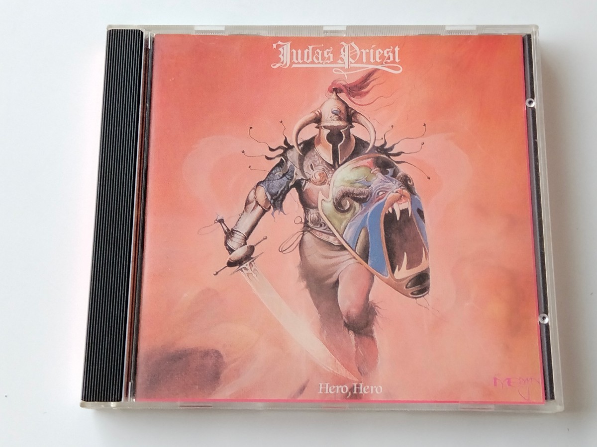 【87年初CD化/西独Ori】Judas Priest / Hero,Hero CD LINE RECORDS W.GERMANY LIDCD9.00414 メタルゴッド初期編集盤,Tyrant,Genocide,_画像1