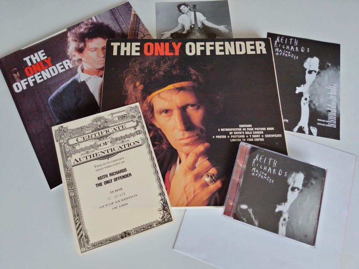 【No入1500SET限定BOX】Keith Richards/ THE ONLY OFFENDER BOX / Main Offender CD+48P写真集,ポスター,ポストカード,証明書,ツアーチラシ_画像1