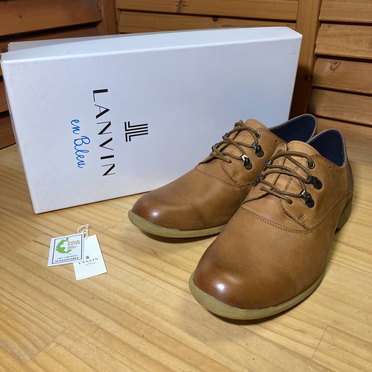 Y送料無料 622未使用品【LANVIN en Bleu ランバン】箱 タグ付 Y送料無料 622未使用品【LANVIN en Bleu ランバン】箱 タグ付
