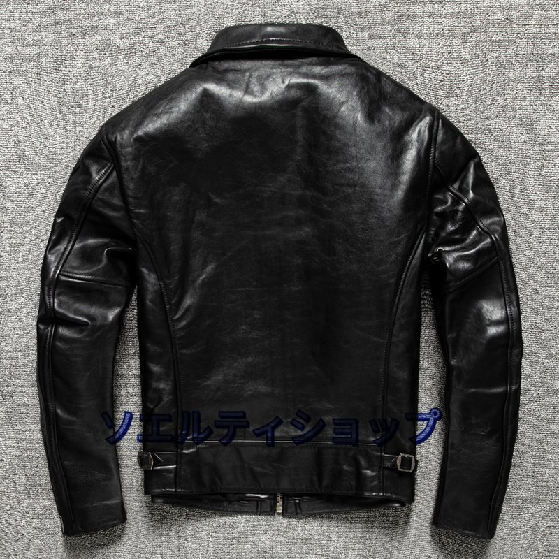最終値下げ 高品質☆馬革 革ジャン S~5XL アメカジ レトロ ライダース