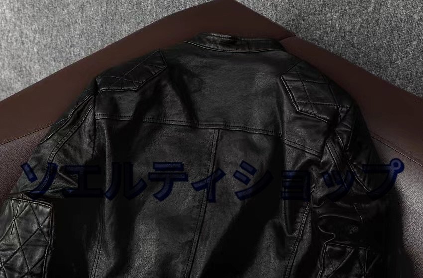 ライダースジャケット シングルライダース バイクレザー シープスキン羊革 本革 革ジャン レザージャケット メンズファッション S~5XL ライダースジャケット シングルライダース バイクレザー シープスキン羊革 本革 革ジャン レザージャケット メンズファッション S~5XL