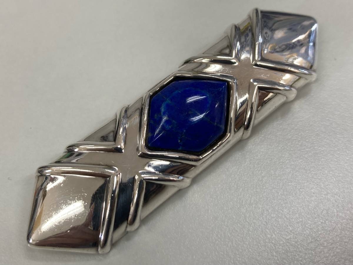 YAMADA TOKYO lapis lazuli attaching brooch 925S stamp [ weight : approximately 24.4g][ color : silver (SILVER)]