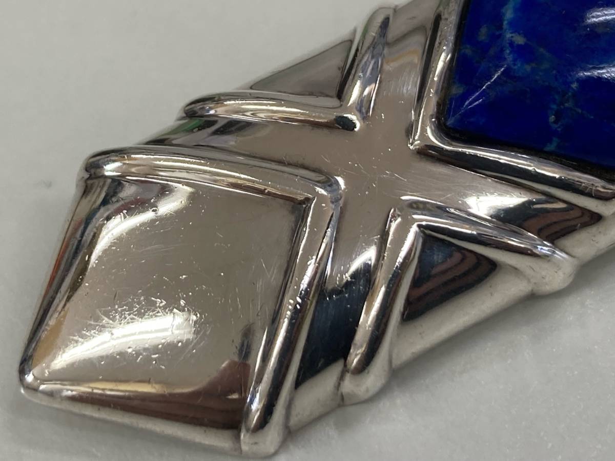 YAMADA TOKYO lapis lazuli attaching brooch 925S stamp [ weight : approximately 24.4g][ color : silver (SILVER)]