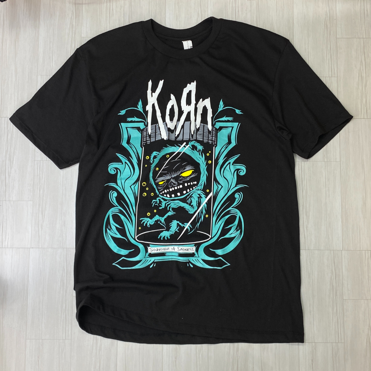 本物 ヘヴィーロックバンド バンドT 黒 Tシャツ ヘビーウェイト 半袖