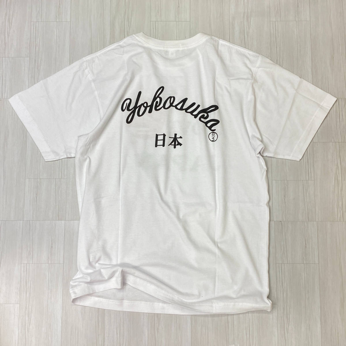 限定 【L】 横須賀名物 YOKOSUKA 横須賀 和柄Tシャツ 戦国武将 真田幸村 SANADA 家紋 六文銭 ゴールドラメ 日本 スカT 白 (JPT18)_画像4