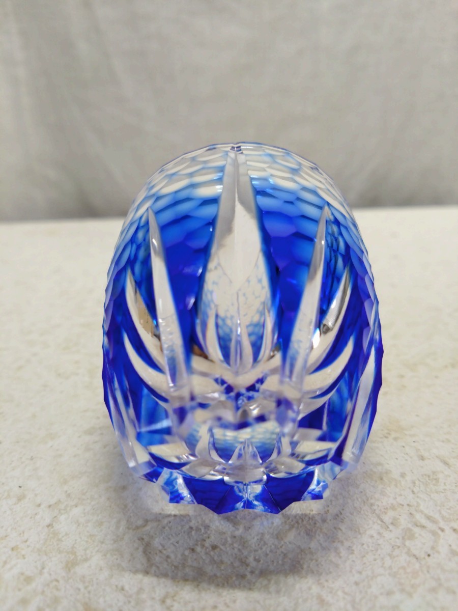 HOYA 最高級 江戸切子 ハンドカット 冷酒 ショットグラス(バカラ 江戸