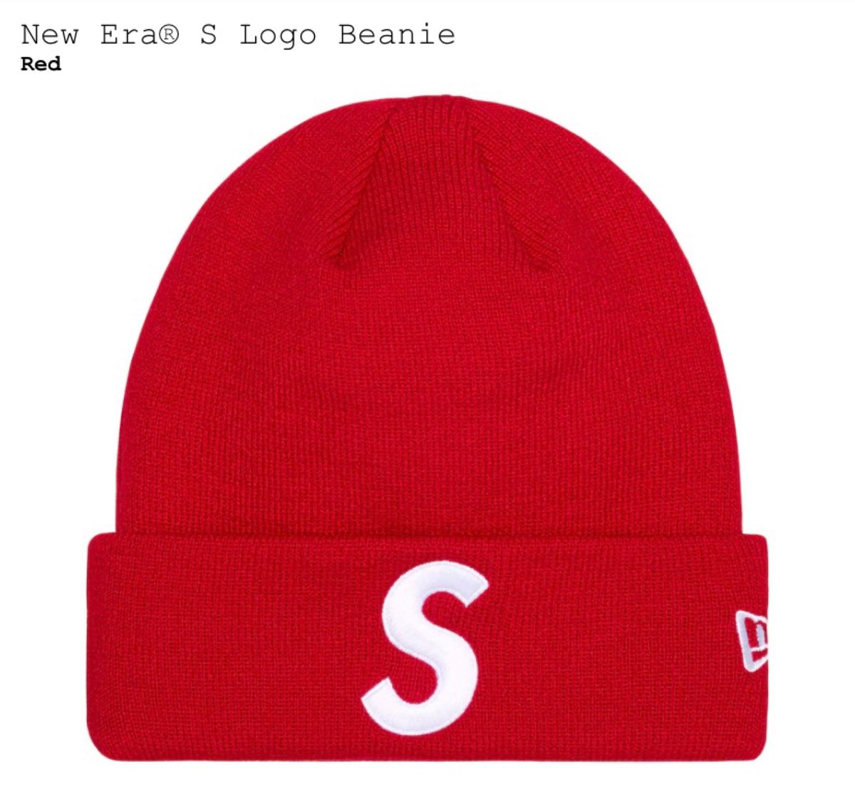 23fw / Supreme / New Era S Logo Beanie｜Yahoo!フリマ（旧PayPayフリマ）