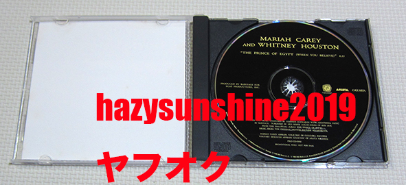 マライア・キャリー AND ホイットニー・ヒューストン MARIAH CAREY & WHITNEY HOUSTON PRO CD WHEN YOU BELIEVE THE PRINCE OF EGYPT_画像3