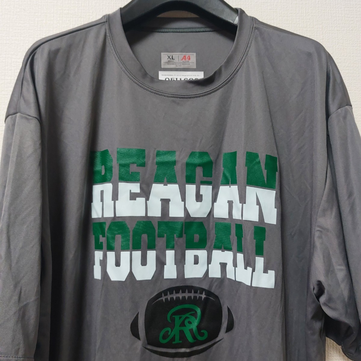 ★ 送料無料★ REAGAN BASEBALL ゲームシャツ A4.com XLサイズ アメフト グレー ポリエステル スポーツ 05I1608_画像2