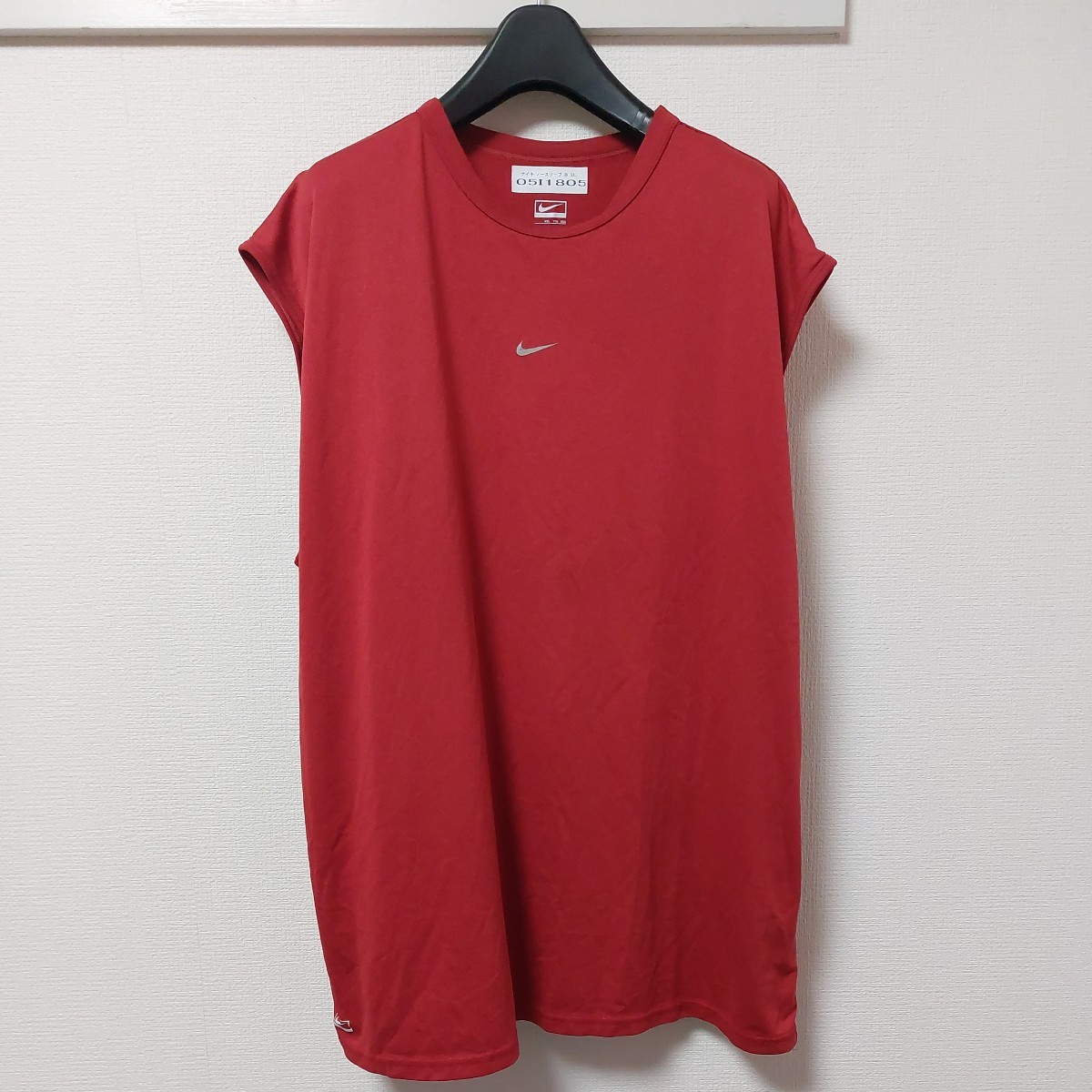 ナイキ タンクトップ スリーブレス ノースリーブ スウォッシュ ロゴ Tシャツ 赤 レッド XXL 05I1805