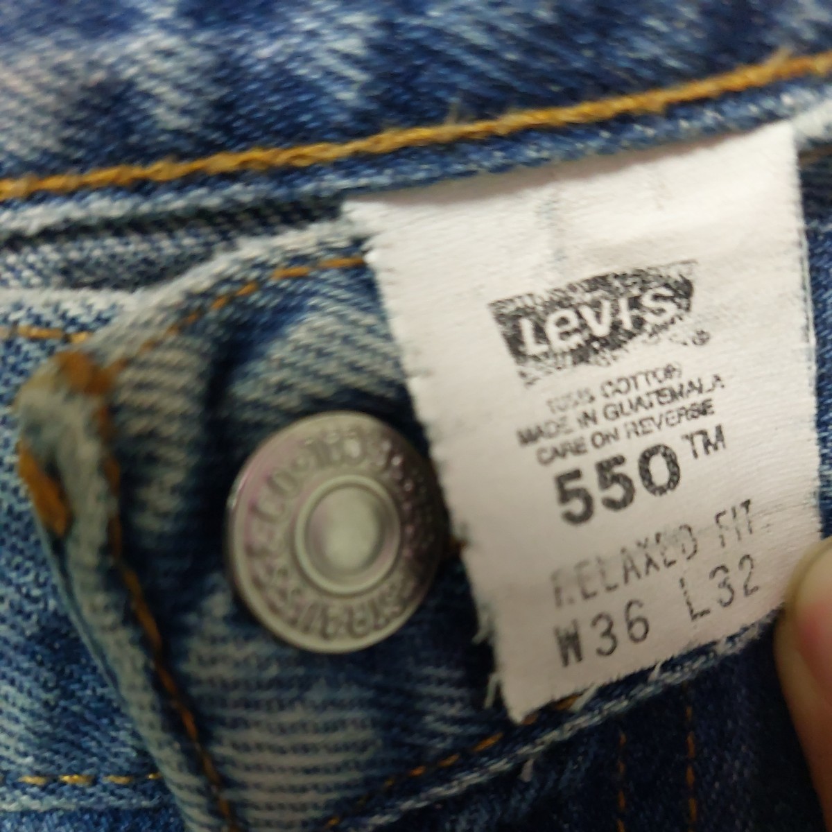 Levi's デニムパンツ W36 リーバイス ブルー 550 ビッグサイズ 古着卸 アメリカ仕入 05I2107mel_画像6