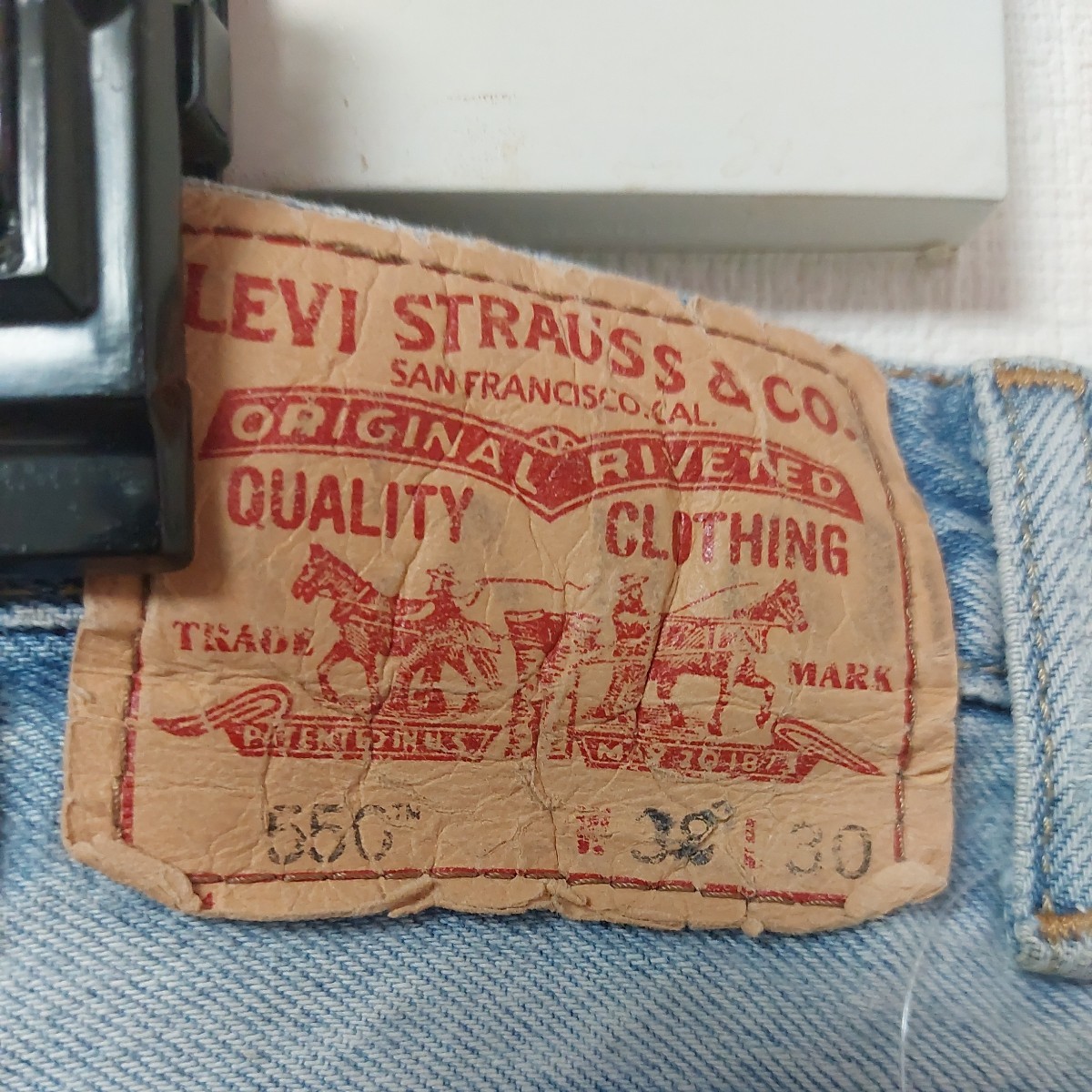 Levi's デニムパンツ W38 リーバイス ブルー 550 ビッグサイズ 古着卸 アメリカ仕入 05I2111_画像5