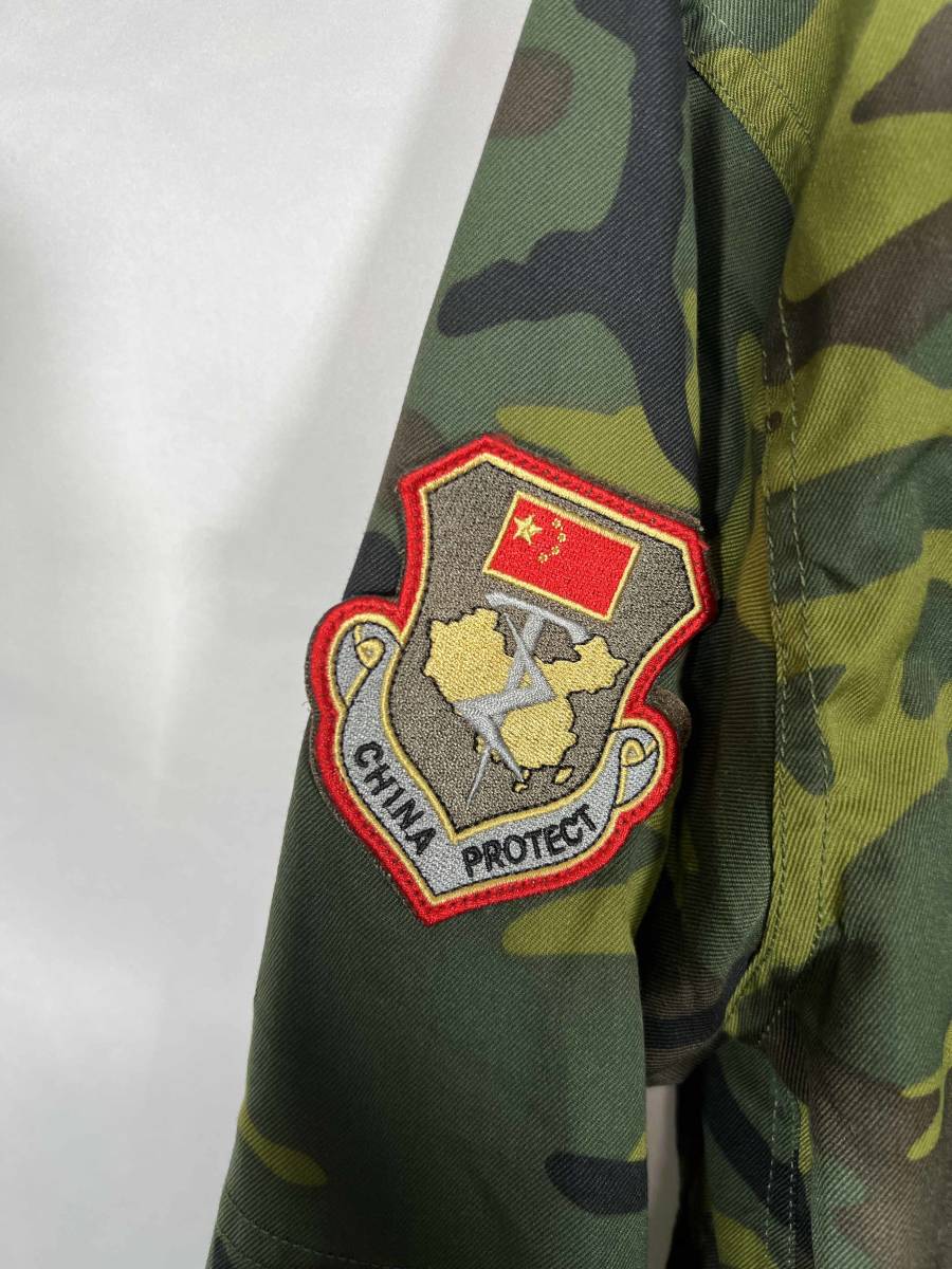 中国軍　中国陸軍　人民解放軍　迷彩パンツ　ジャケット　複数出品　PLA　旧型迷彩　ウッドランド　実物　中古品　放出品　C_画像4