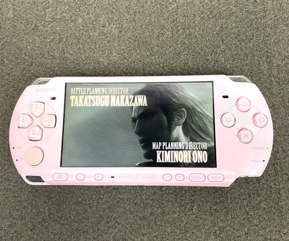 激安な ○美品 SONY PSP 本体 BLOSSOM PINK 1GB メモリーカード