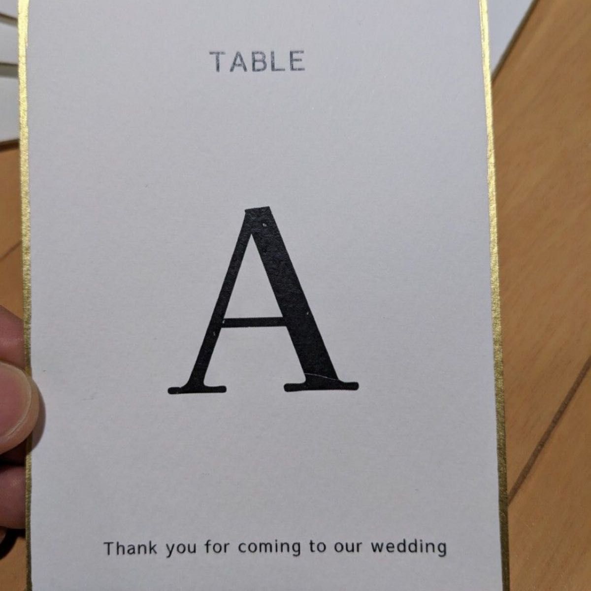 テーブルナンバー　結婚式　披露宴　二次会