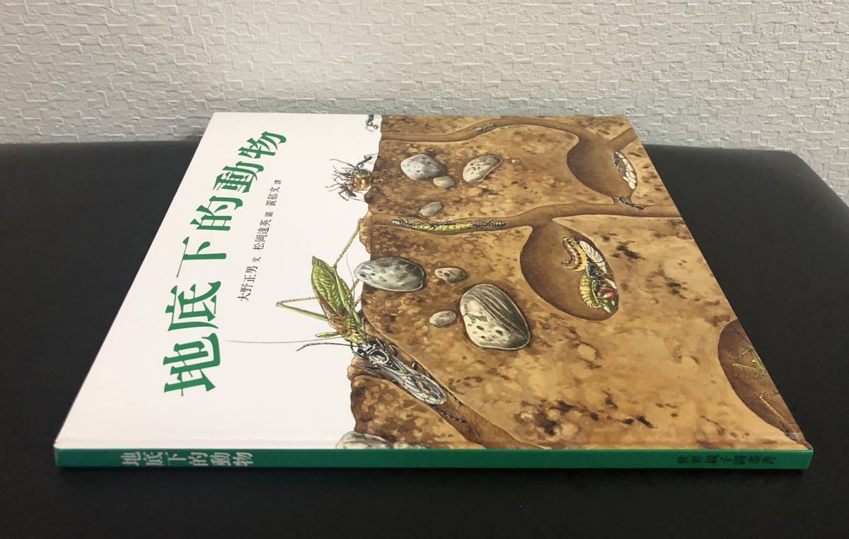 ◆希少◆「地底下的動物」中文(繁体字) 地面の下のいきもの みるずかん　小野正男　松岡達英　福音館　台湾英文雑誌社有限公司　2001年_画像3