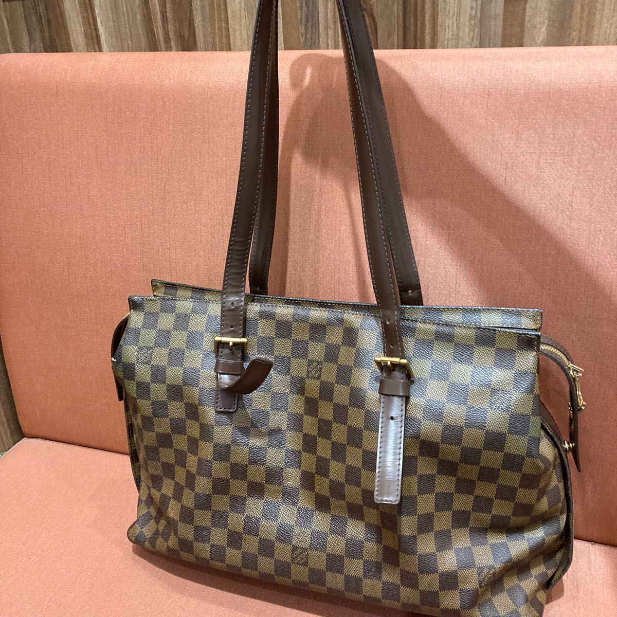 LOUIS VUITTON ルイヴィトン ダミエ チェルシー トートバッグ ショルダーバッグ ハンドバッグ レディース ブランド