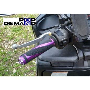 ◇即納◇汎用 紫 CNC 22mm用 アルミ グリップ 左右セット Ducati ドゥカティ_画像4