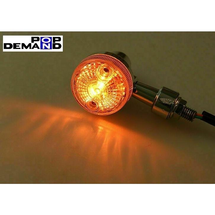 ◇即納◇汎用 メッキ クリア ミニウインカー 12V GSタイプ 2個セット Vストローム1000 V-ストローム1000XT SV1000 SV650X