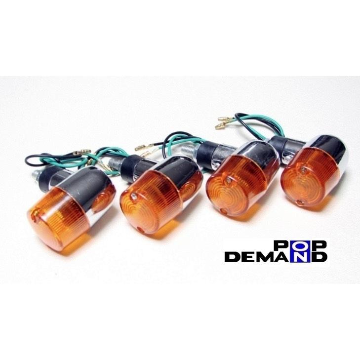 ◇即納◇汎用 ヨーロピアン ウインカー 12V 1臺分4個セット GS1200SS GSX1100F GSX1100S KATANA カタナ 刀