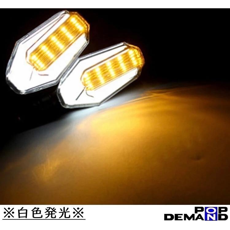 ◇即納◇汎用 12V オクタゴン LED ウインカー 白 2個セット CB400SUPERボルドール VTECRevo トランザルプ400V_画像6