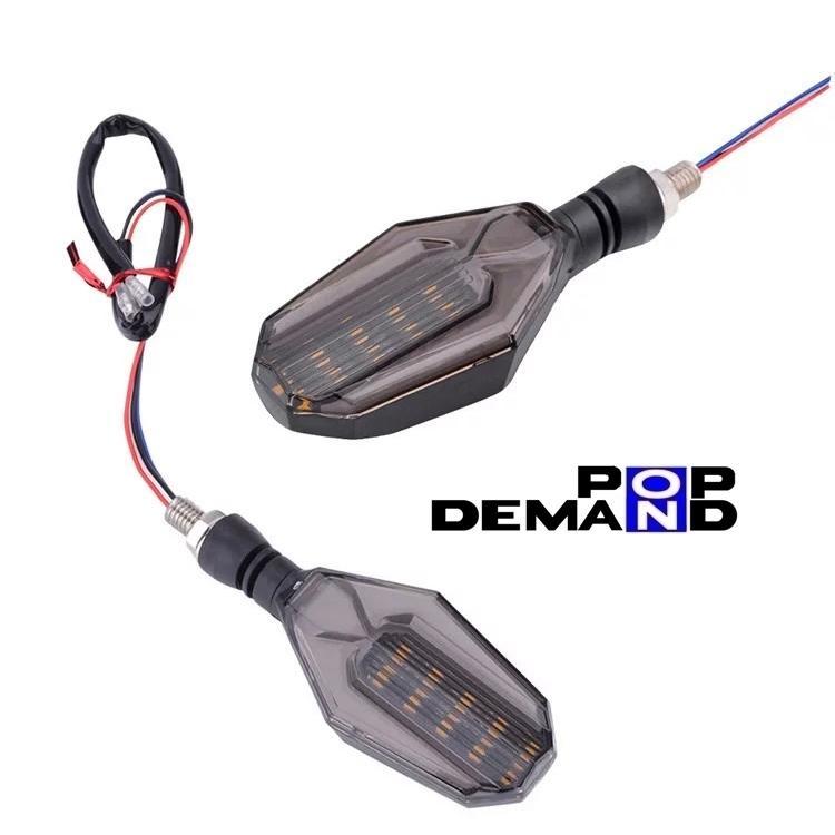 ◇即納◇汎用 12V オクタゴン LED ウインカー 白 1台分4個セット SYM_画像2