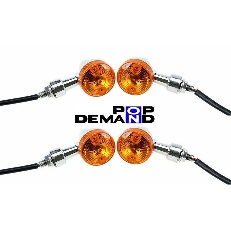 ◇即納◇訳有り 汎用 メッキ ミニウインカー 12V Z2タイプ 4個(gè)セット DR-Z400 DR-Z400S DR-Z400SM ハスラー400 DR800S