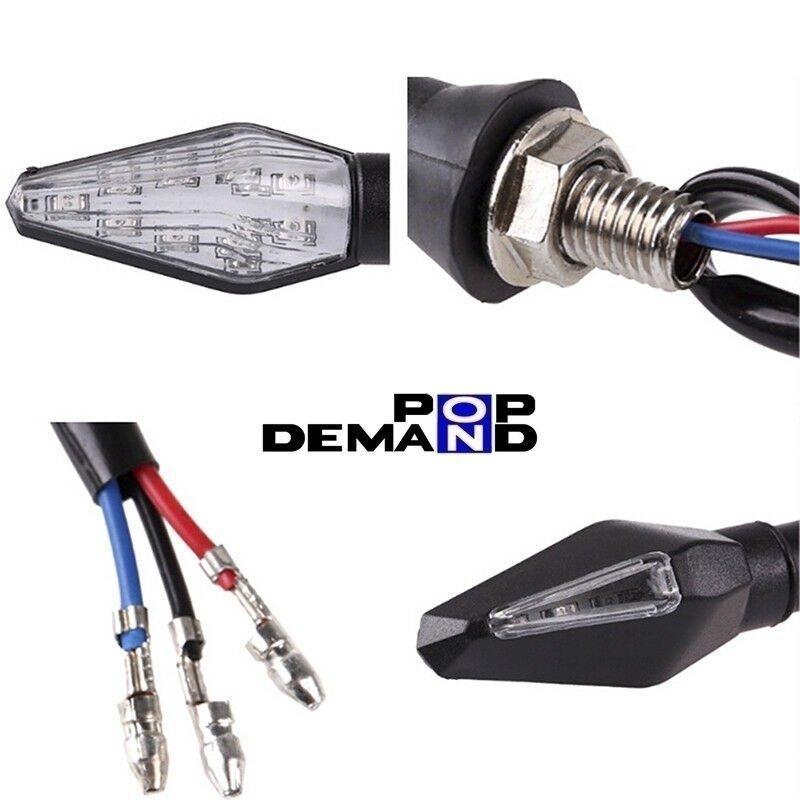 ◇送料140円◇汎用 LEDウインカー ブルーマーカー付き 12V 2個 ムルディストラーダ620 MH900e SS1000DS SS800_画像2