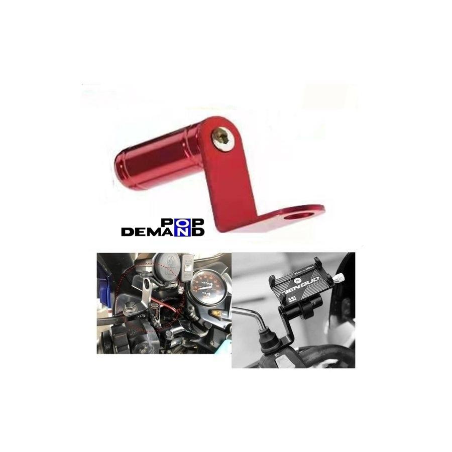 ◇送料140円◇赤 汎用 スマホ ホルダー 取付用に マルチバー CB250F CB250N CB250RS CB250RS-Z CB250T CB72_画像1