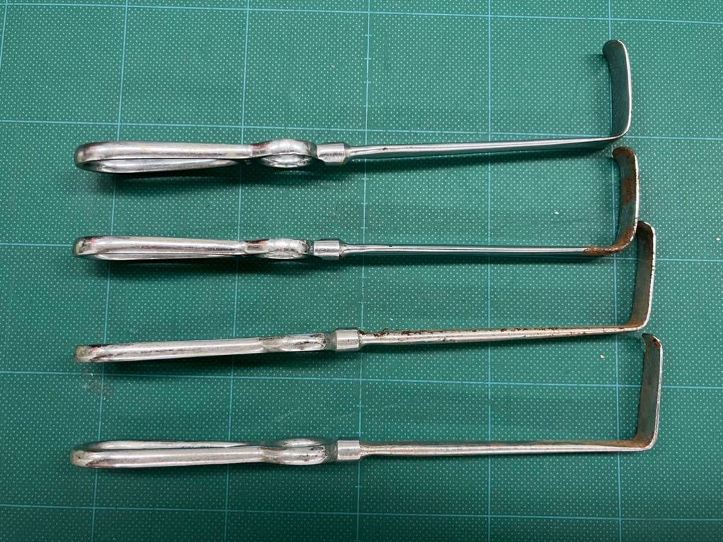 医療器具アンティーク 手術診療器具 中古品 ランゲンベック扁平 医療器具アンティーク 手術診療器具 中古品 ランゲンベック扁平