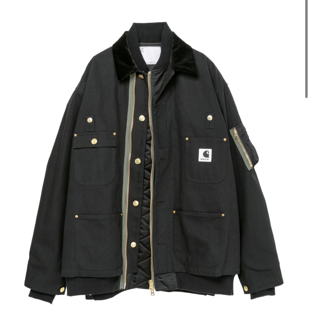 Sacai Carhartt WIP Canvas x MA-1 Jacket Michigan サカイ カーハート ジャケット