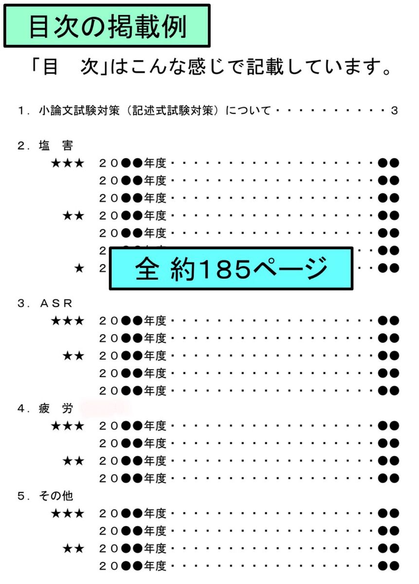 コンクリート診断士 記述式問題B解答例 土木のみ 2001〜2023年 コンクリート診断士 記述式問題B解答例 土木のみ 2001〜2023年