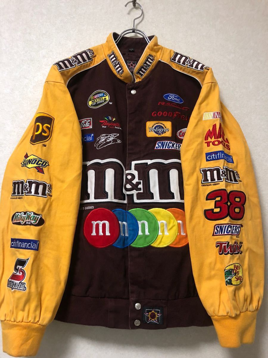 90s00s JEFF HAMILTON Jeff Hamilton ×m&m's racing jacket L big size