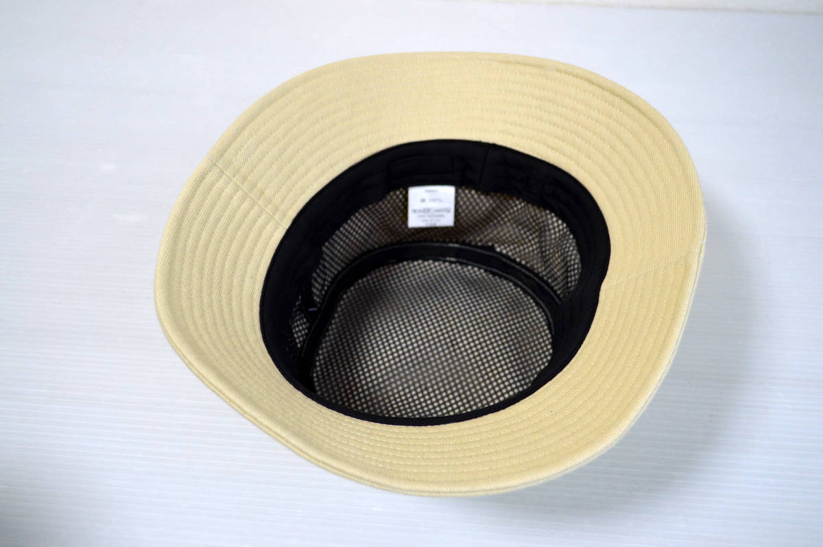  large size cotton bucket hat head .61cm 10556BIG/ IV Safari adventure hat total reverse side attaching badge attaching 