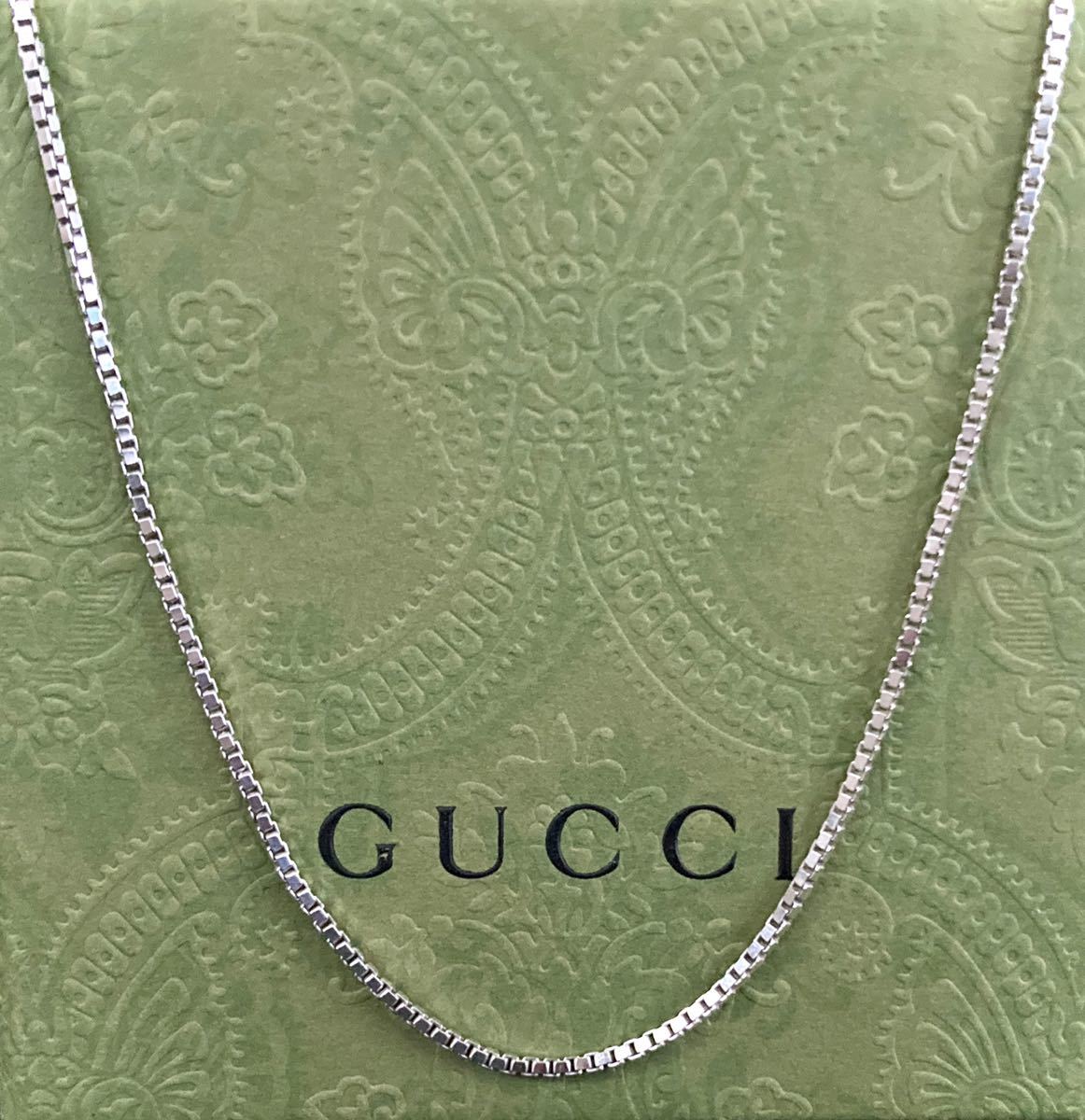 [ prompt decision / postage included ] regular goods GUCCI/ Gucci Venetian chain necklace silver 925/ sterling silver (65.5-75.5)